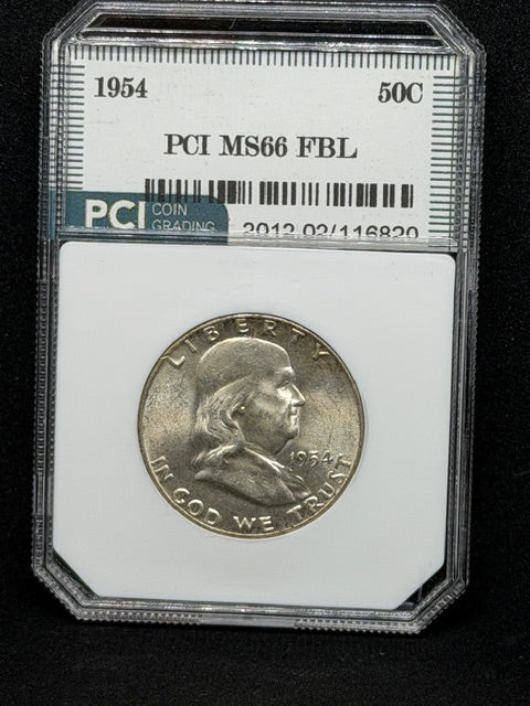 1954 Franklin Half Dollar MS FBL